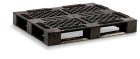 RACX Black Plastic Pallet w Grommets / Lip